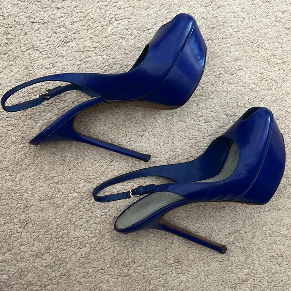 Sergio Rossi high heel sandals deep purple size 36 made in Italy